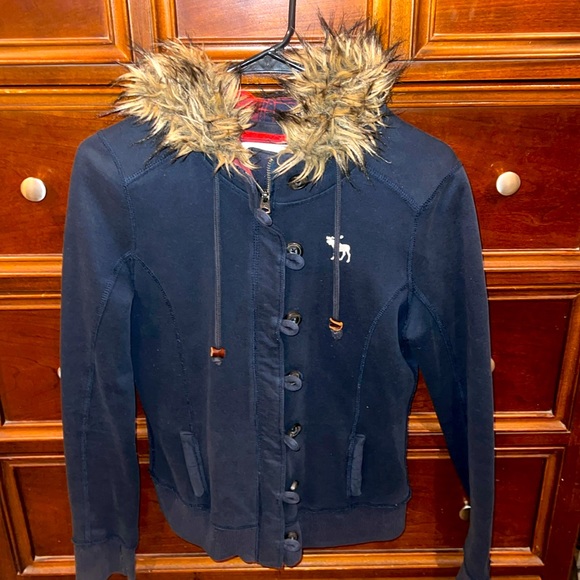 Abercrombie Fitch Jackets Coats Abercrombie Fitch Furry Hood Jacket Poshmark